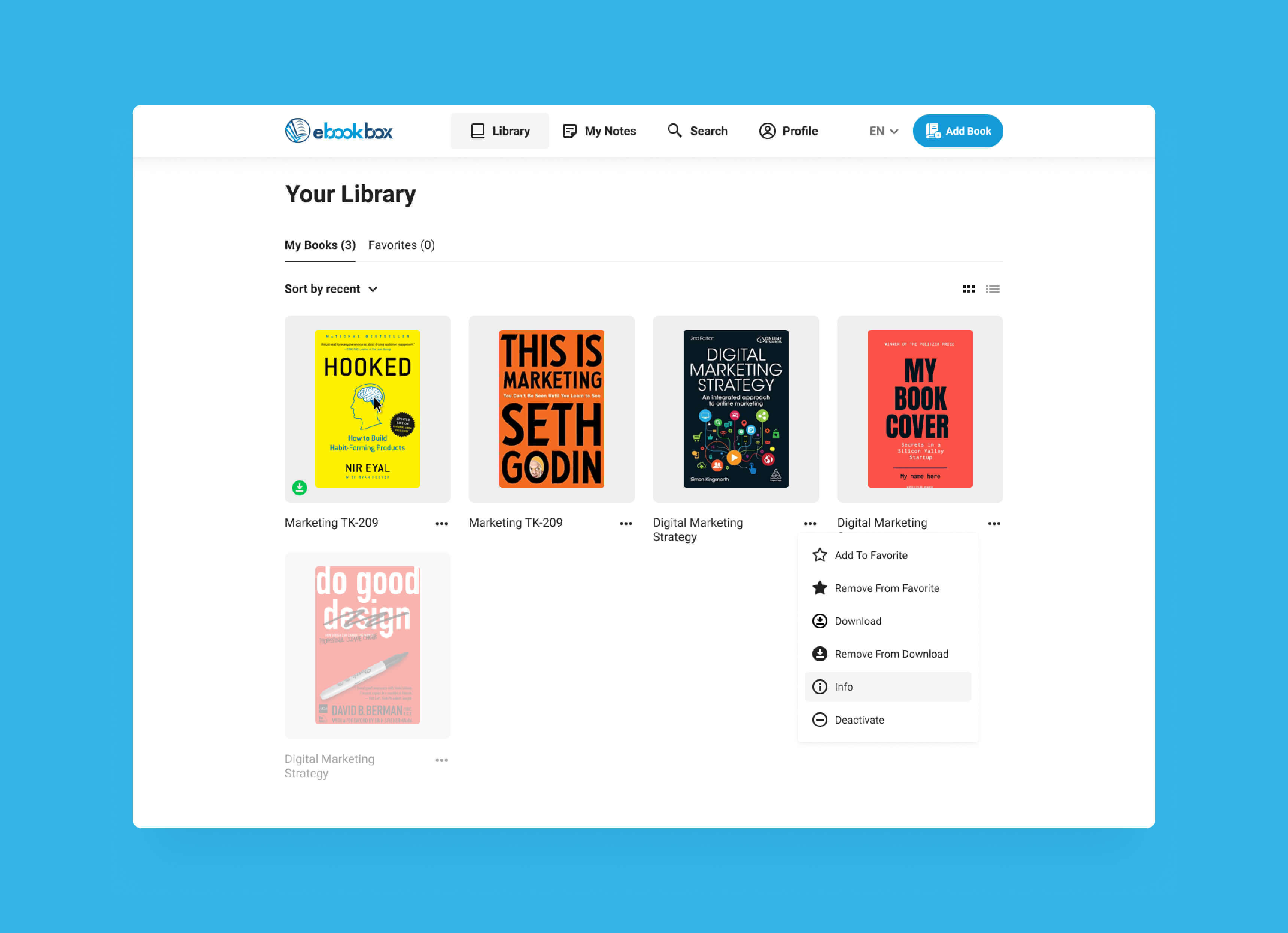 ebookbox Web ve Mobil Uygulama website user experience and interface design screen - 1
