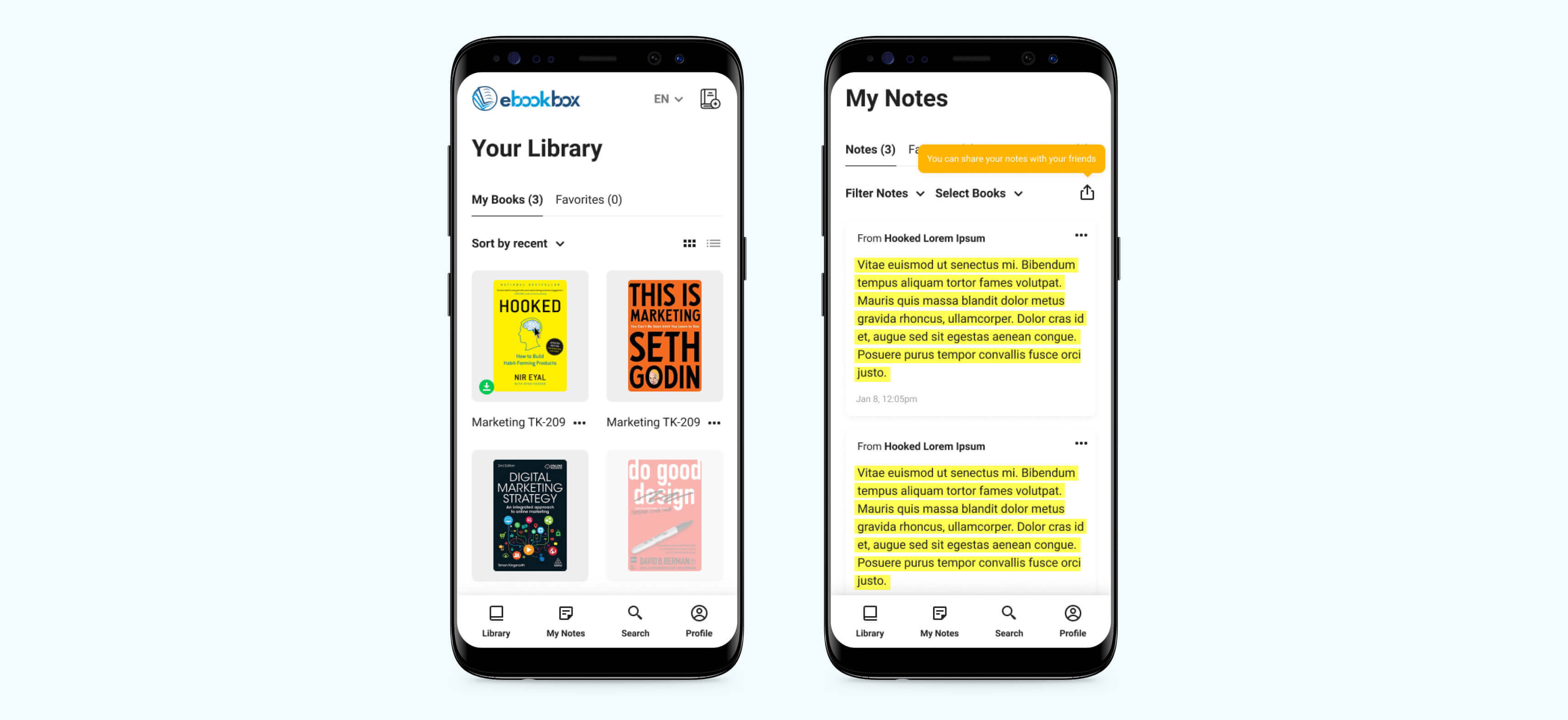 ebookbox Web ve Mobil Uygulama website user experience and interface design screen - 6