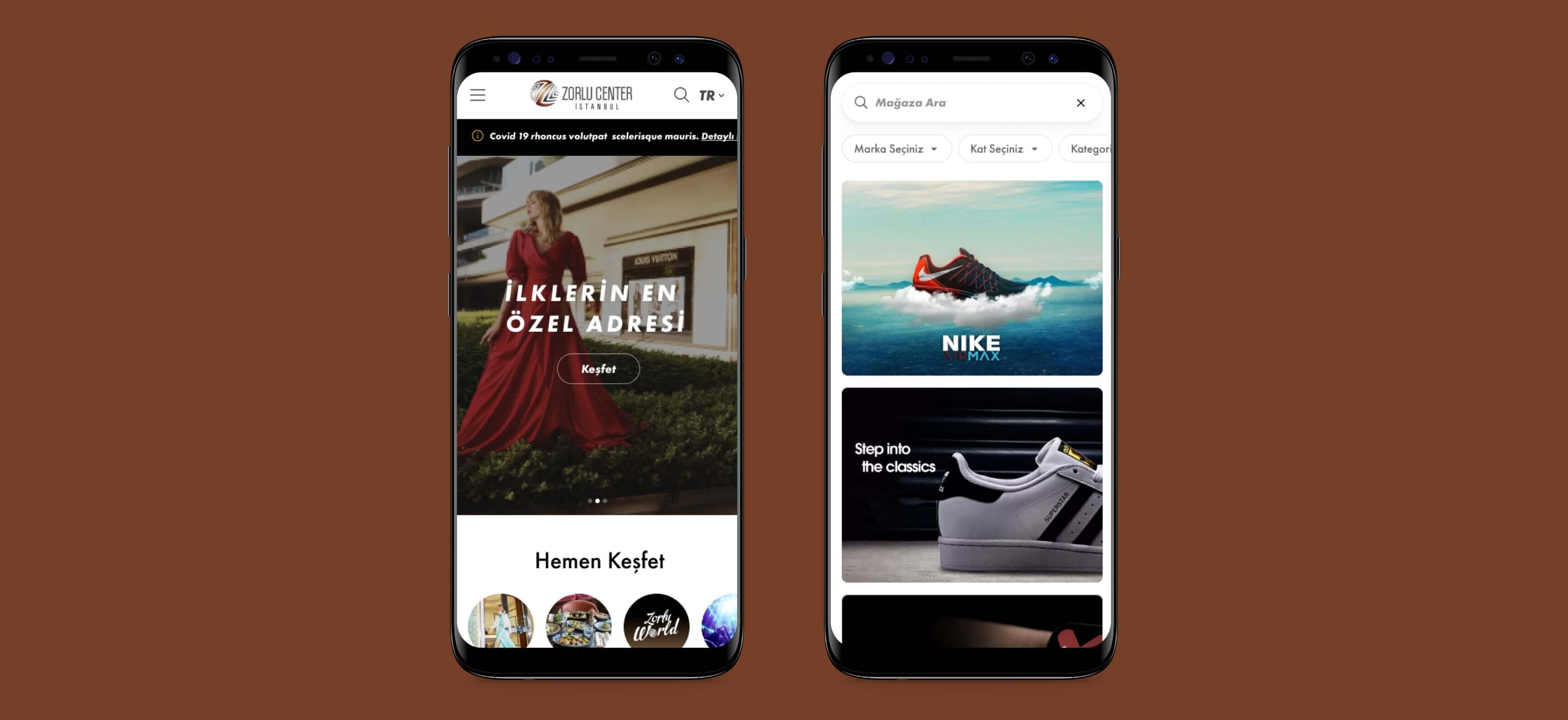 Zorlu Center website user experience and interface design screen - 4